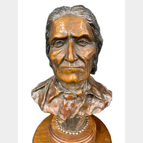 Geronimo: A Bronze Statue By Mike Greenfield
