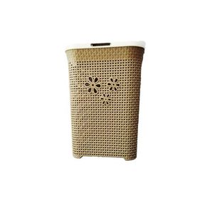Classic Laundry Basket - Brown / White - small crack at bottom