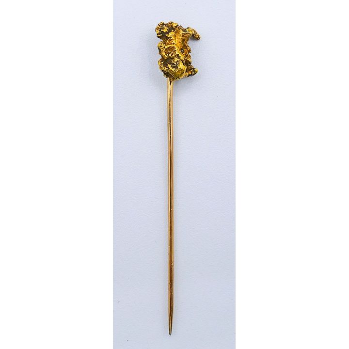 Antique Gold Nugget Stick Pin - 2.4 grams