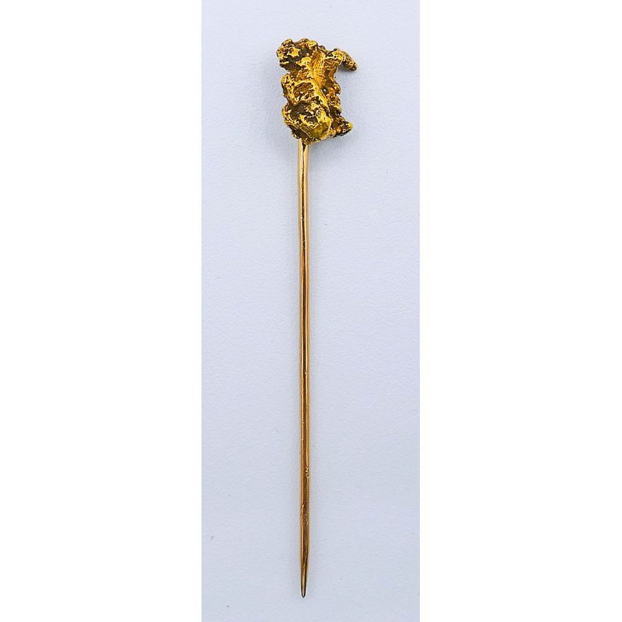 Antique Gold Nugget Stick Pin - 2.4 grams