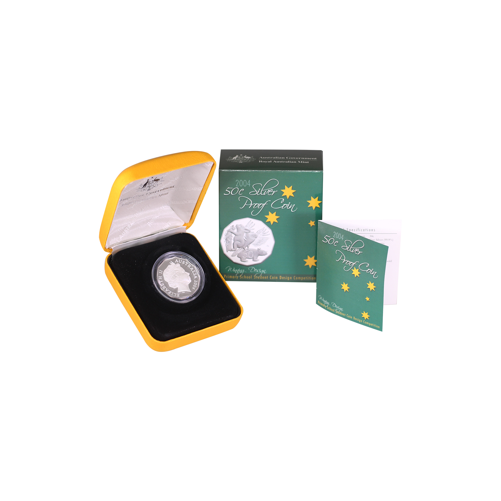 2004 RAM 50c Student Design Competition Silver Proof Coin - Box & COA