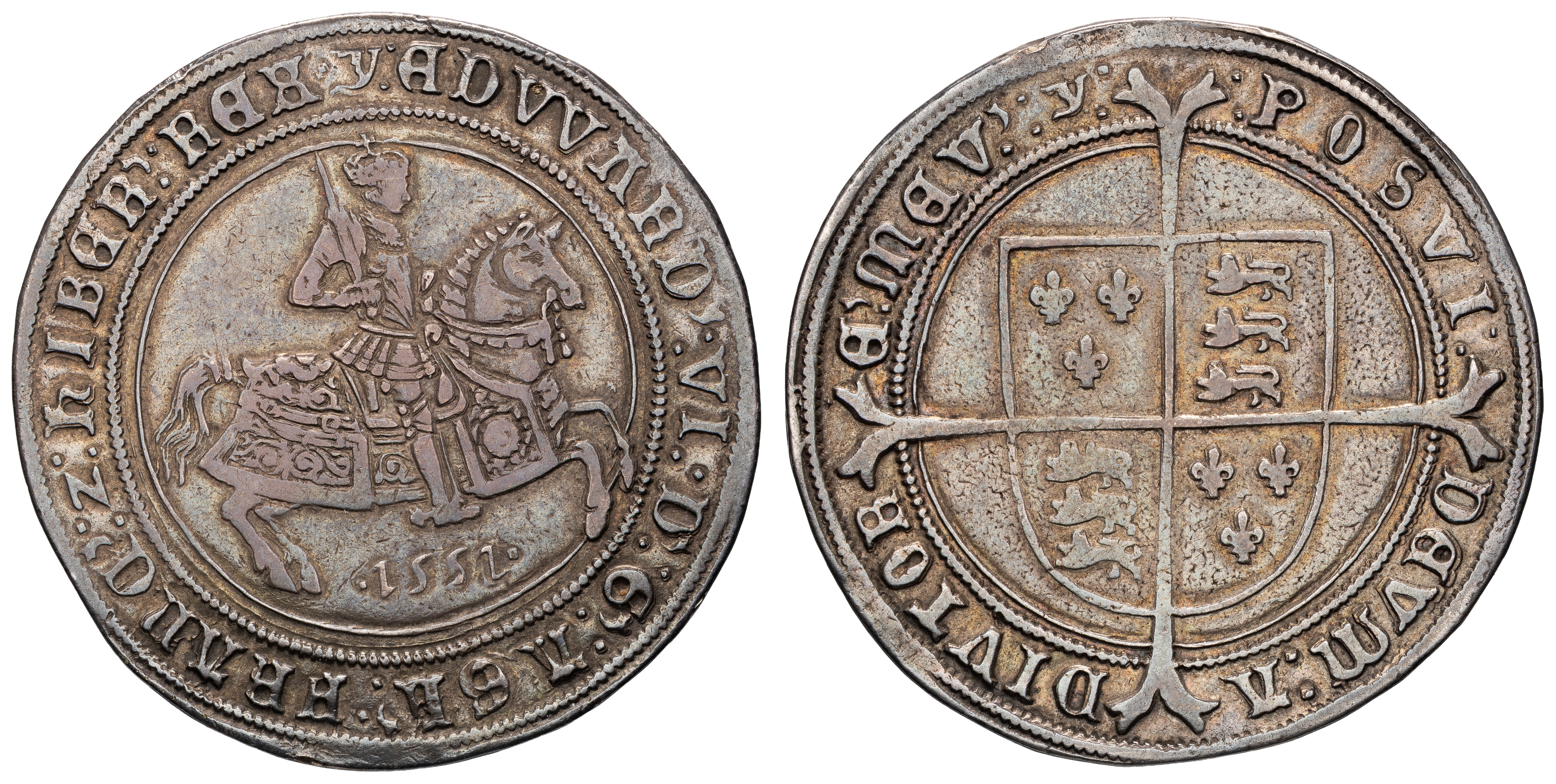 Great Britain, Edward VI, Crown, 1551, Fine