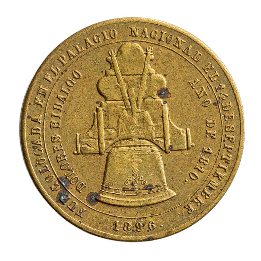 MEDALLA, MÉXICO, COLOCACIÓN DE LA CAMPANA DE DOLORES