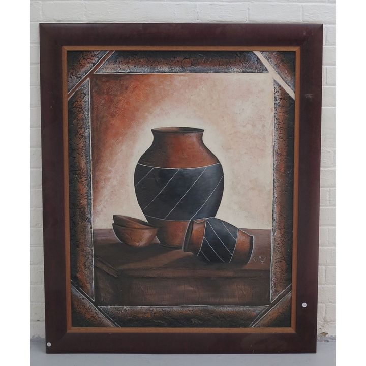 FRAMED OIL ON BOARD