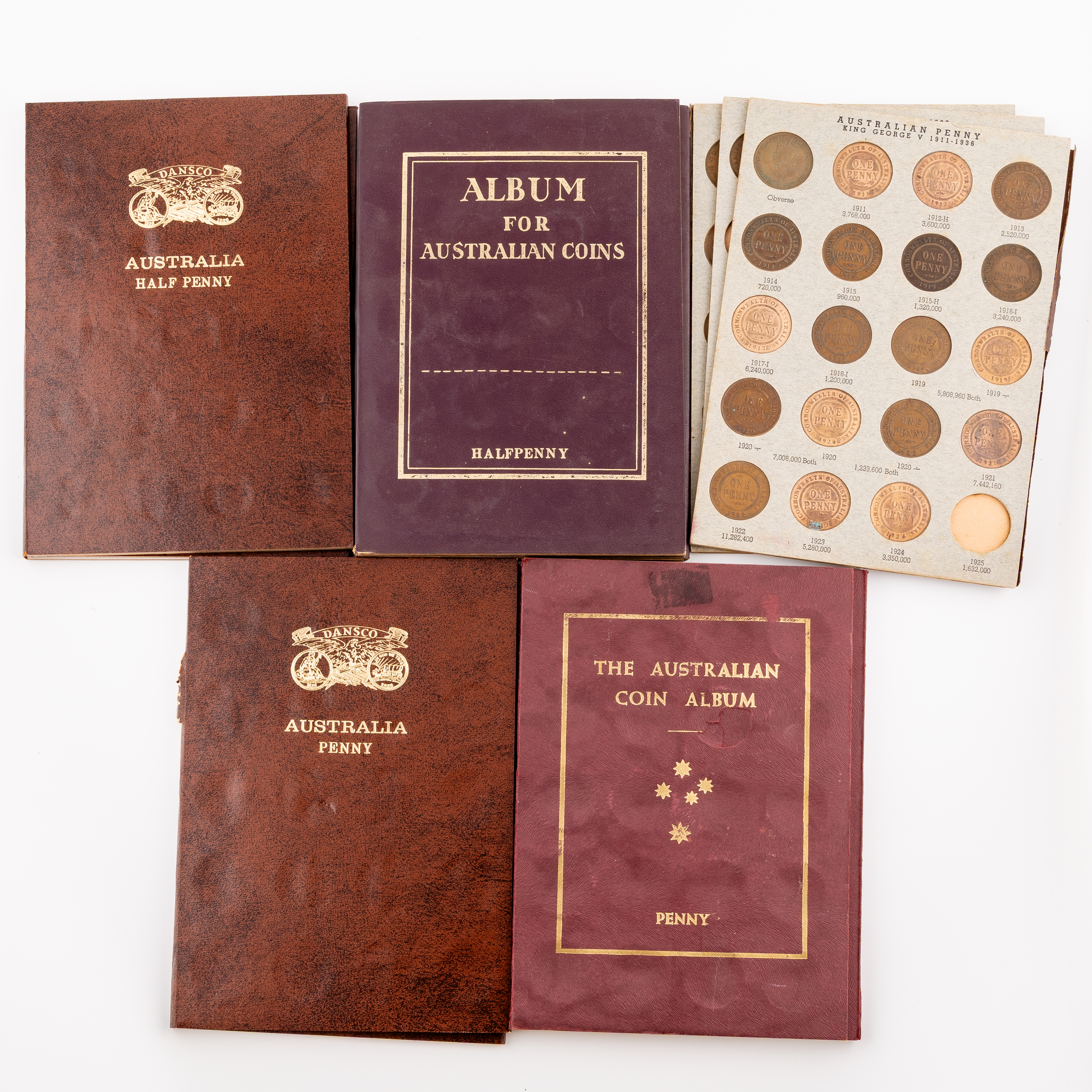 George V - Elizabeth II, Halfpenny - Penny, 1911 - 1964, G - aUNC