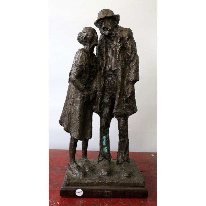 JOY ROSE-INNES (1939-), BRONZE, COUPLE,