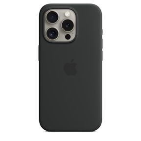 Apple iPhone 15 Pro Max Silicone Case with MagSafe Black Apple iPhone |