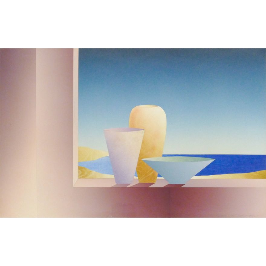 Daniel Goldstein ''The Wave'' 1985 Serigraph & Collage