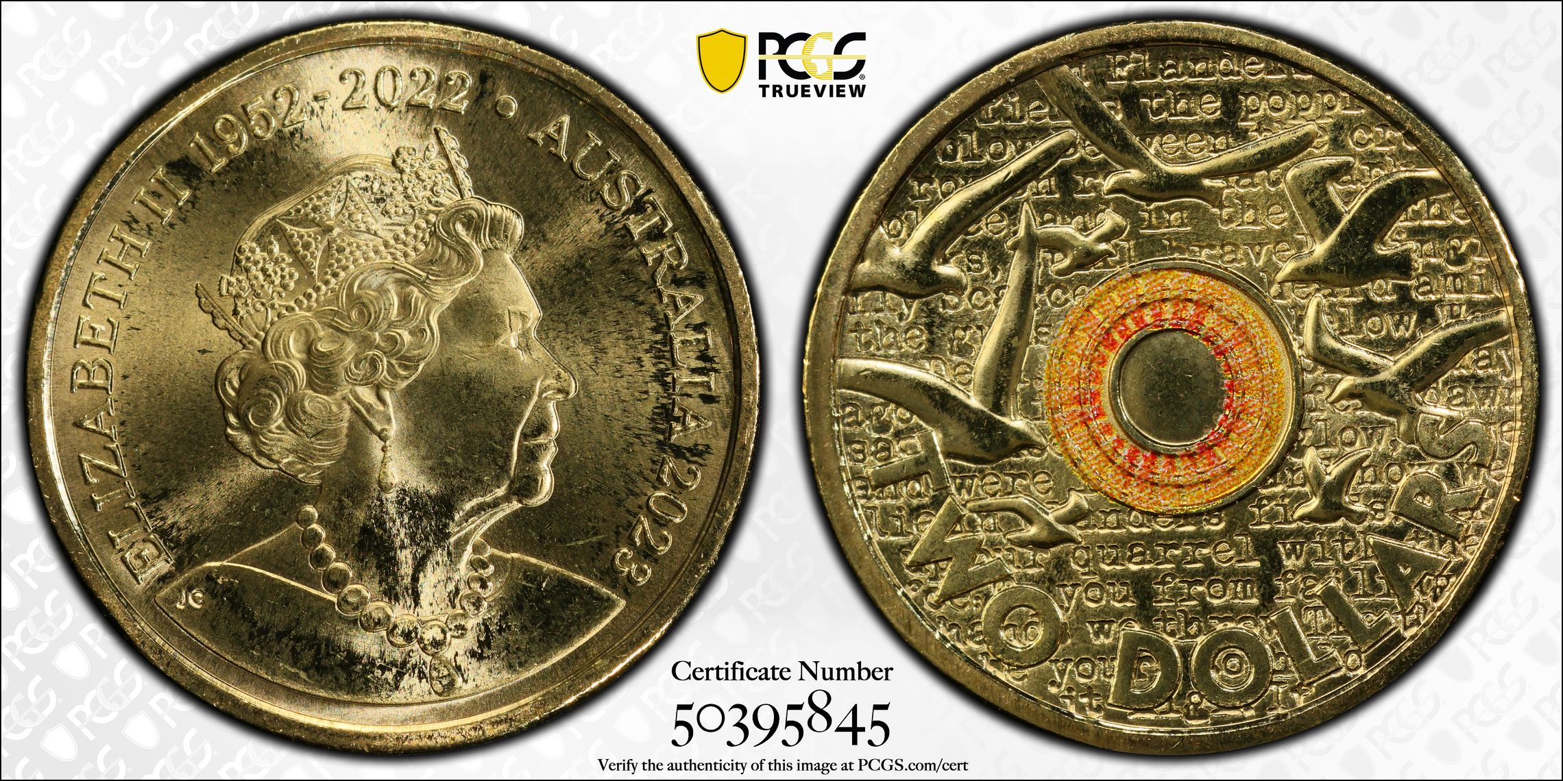 35th Ann $2 Coin Set Colourised In Flanders Fields, Two Dollar, 2023, PCGS MS66
