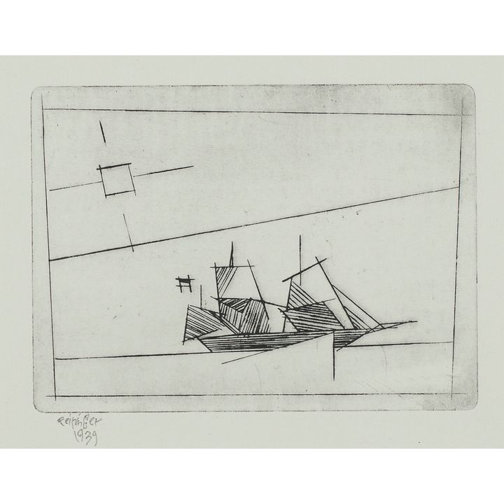 Lyonel Feininger | Żaglowiec, 1939