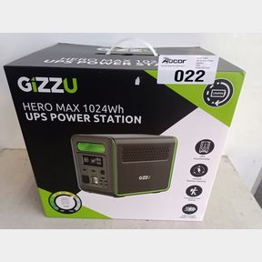 GIZZU HERO MAX 1000W 1024WH UPS POWER STATION - FAST CHARGING LITHIUM IRON PHOSPHATE (LIFEPO4) BATTERY TECHNOLOGY SUPPORTS SOLAR