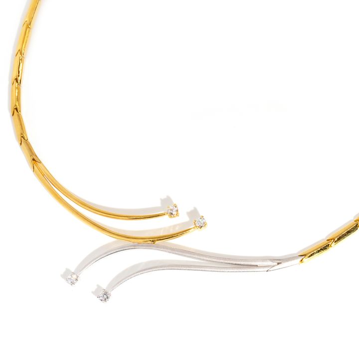 Diamond Set 18 Carat Gold Necklace