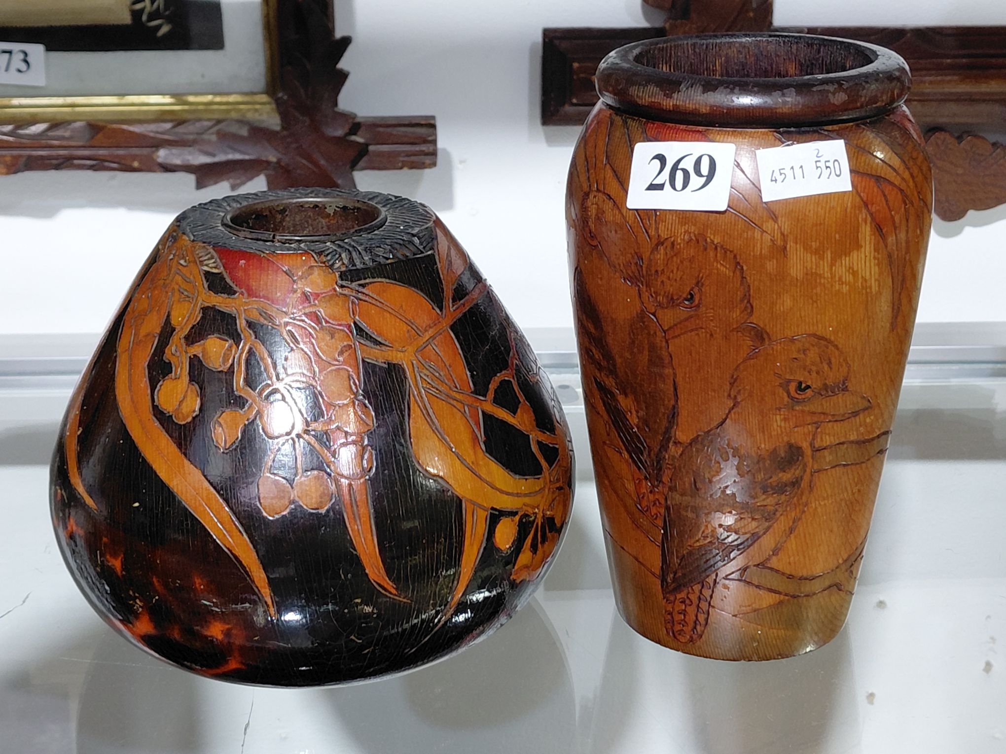 269 · POKERWORK VASES