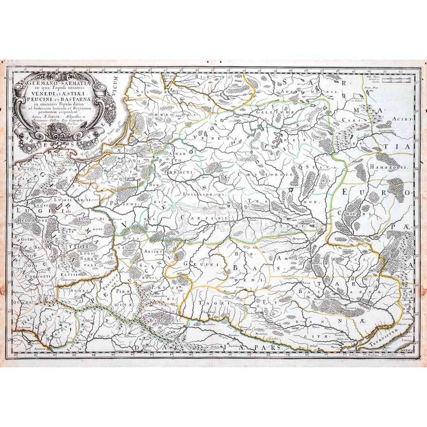 Nicolas Sanson D'Abbeville | Germano-sarmatia in qua Populi maiores Venedi…