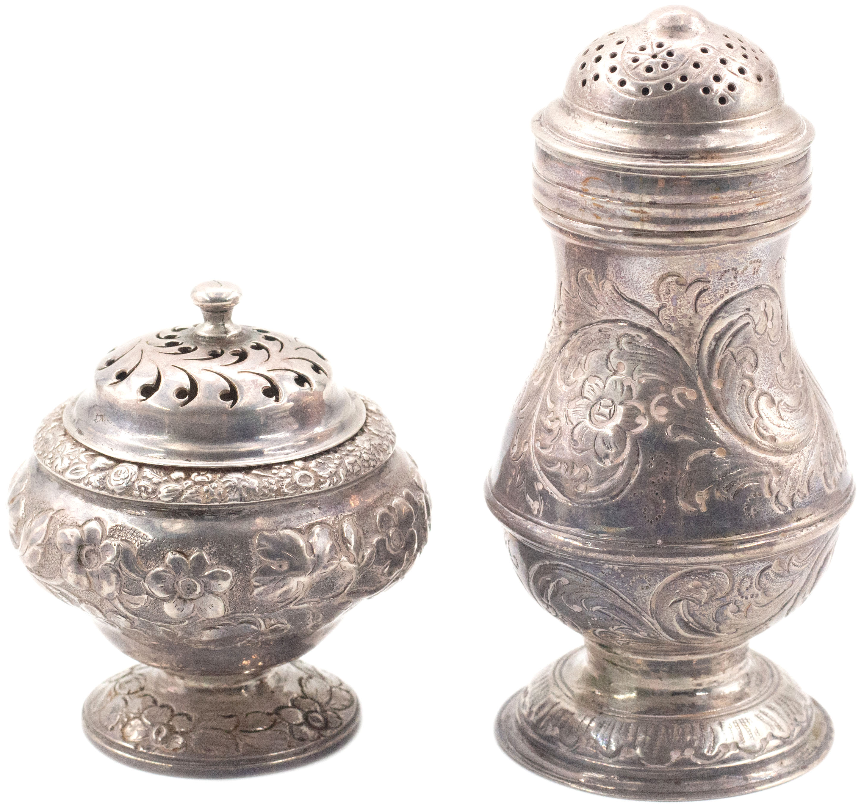 200 · Great Britain, Georgian Silver Sugar Caster, 1750, VGC