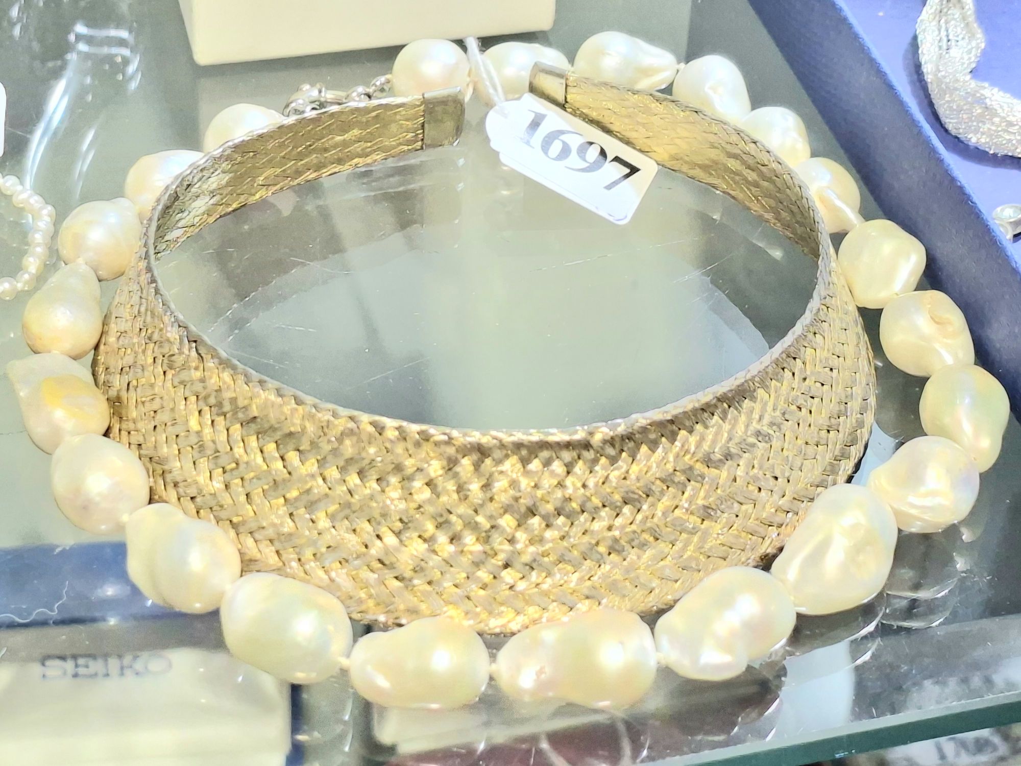Baroque Pearl Necklace And Chocker