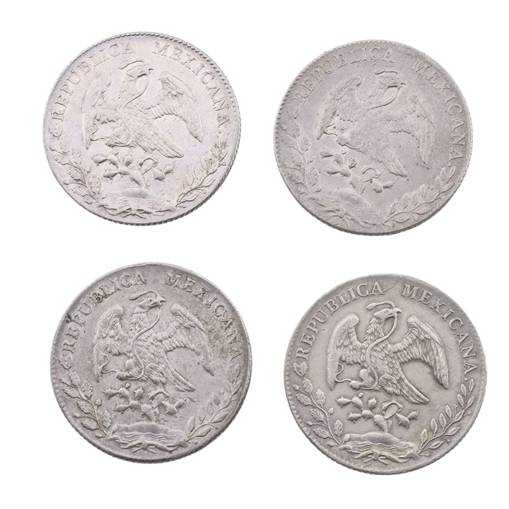 4 Monedas de 8 Reales