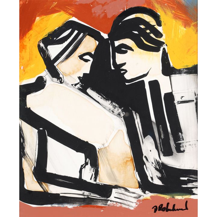 Des Robertshaw 'Untitled - Two figures'