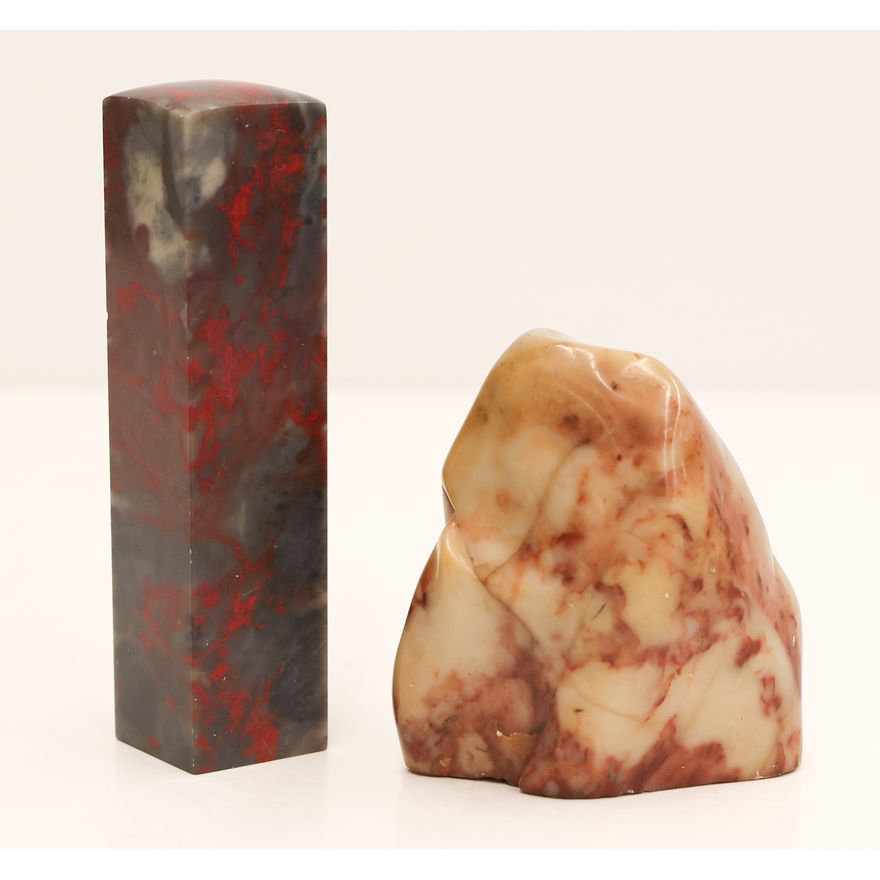 2pc Chinese Soapstone Seals