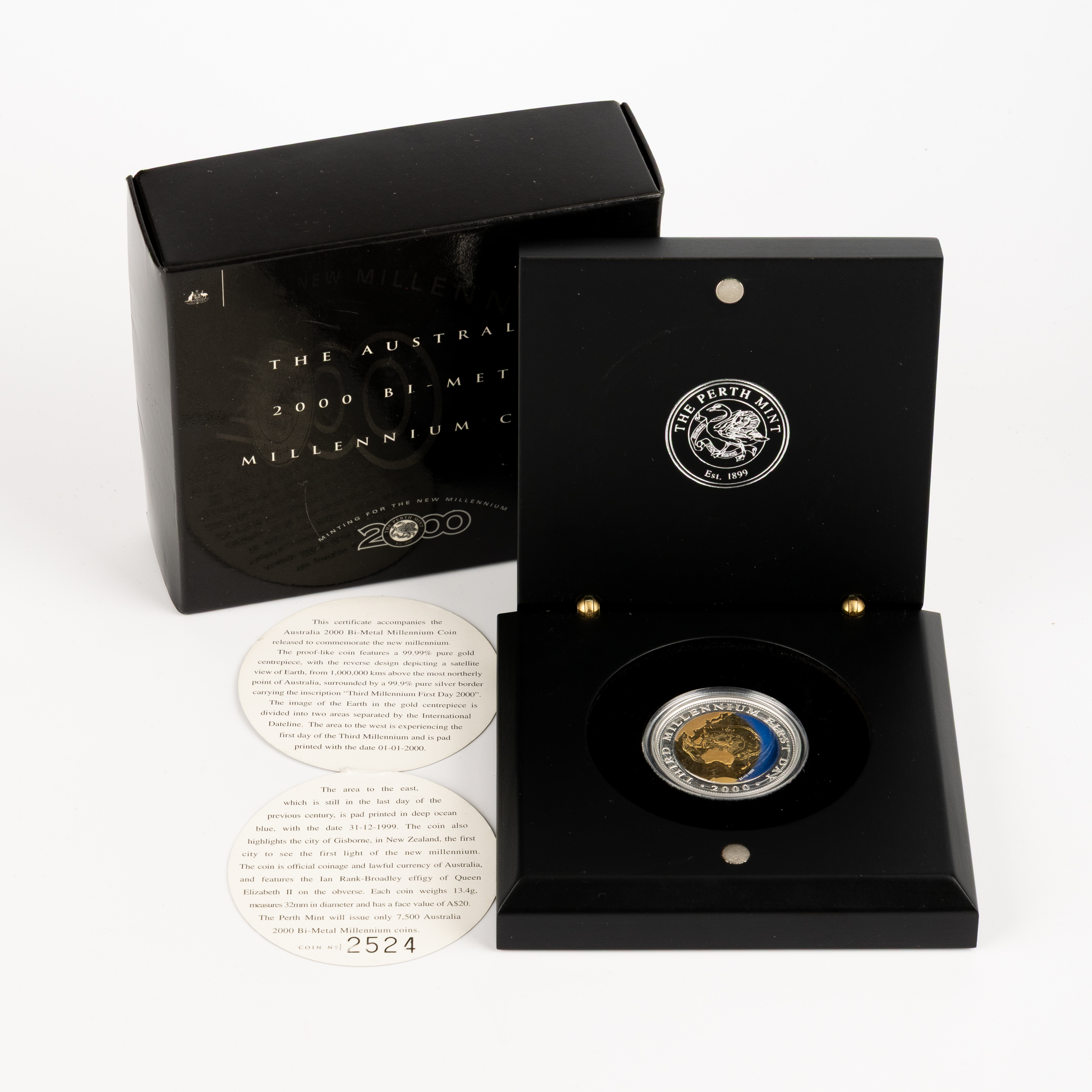 Elizabeth II, Perth Mint - Australia 2000 Bi-Metal Millennium, Twenty Dollars, 2000, UNC