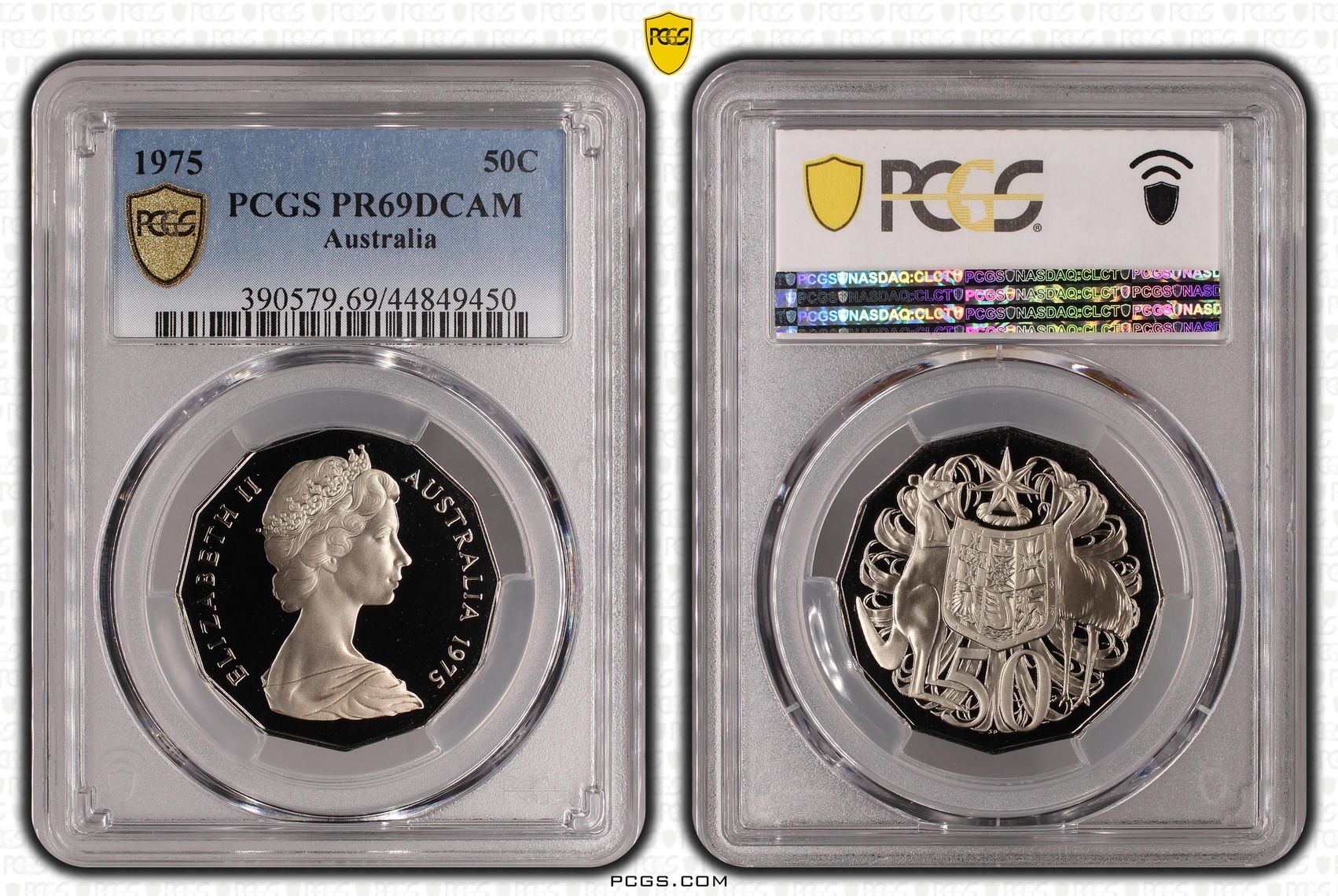 Fifty Cent, 1975, PCGS PR69DCAM