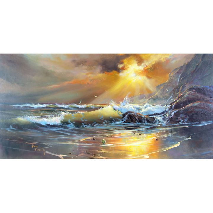 Seascape Storm by Hulan Fleming (1933- )
