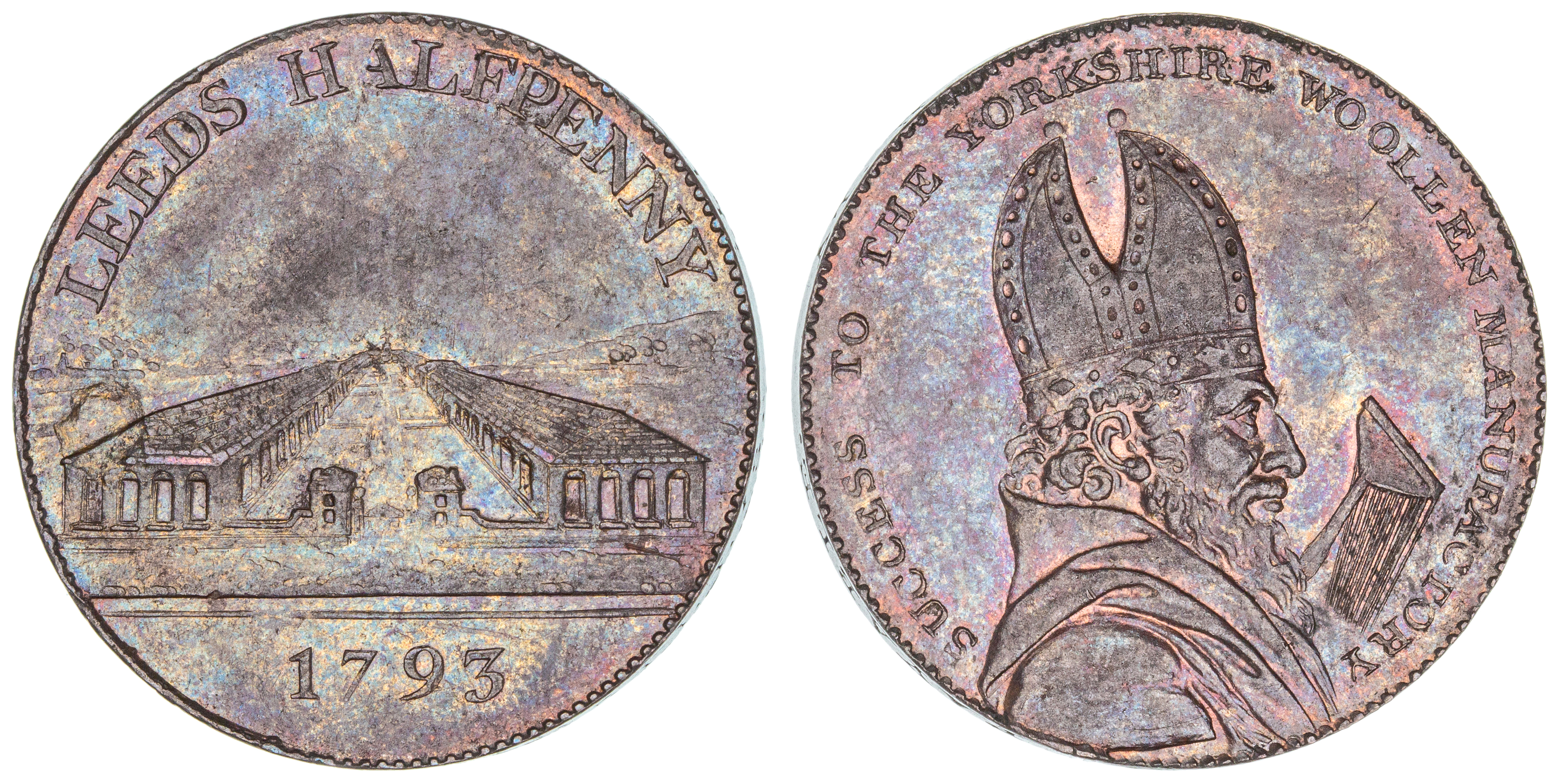 Great Britain, Halfpenny, 1793, UNC