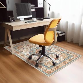 OFFICE CHAIR MAT FOR HARDWOOD FLOOR, 4.37 LBS ANTI-SLIP HI-Q DESK CHAIR MAT FOR HARDWOOD & LOW-CARPETED FLOORS, 59X48 /1.5X1.2M EA