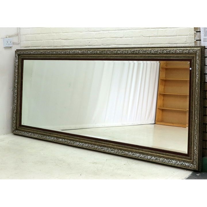 MASSIVE FRAMED BEVELLED GLASS MIRROR