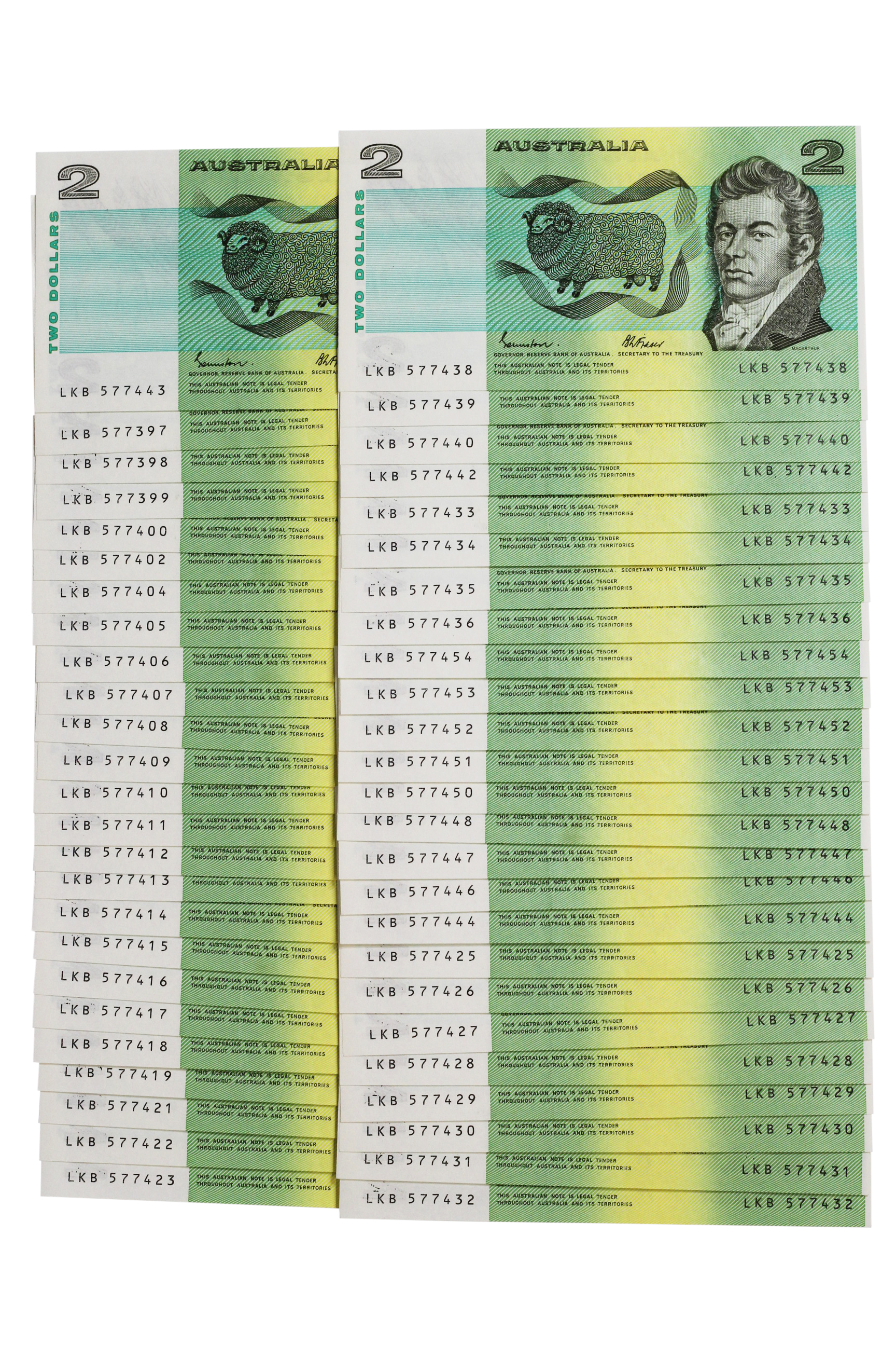 1983. · Elizabeth II, Two Dollars, 1985, aUNC - UNC
