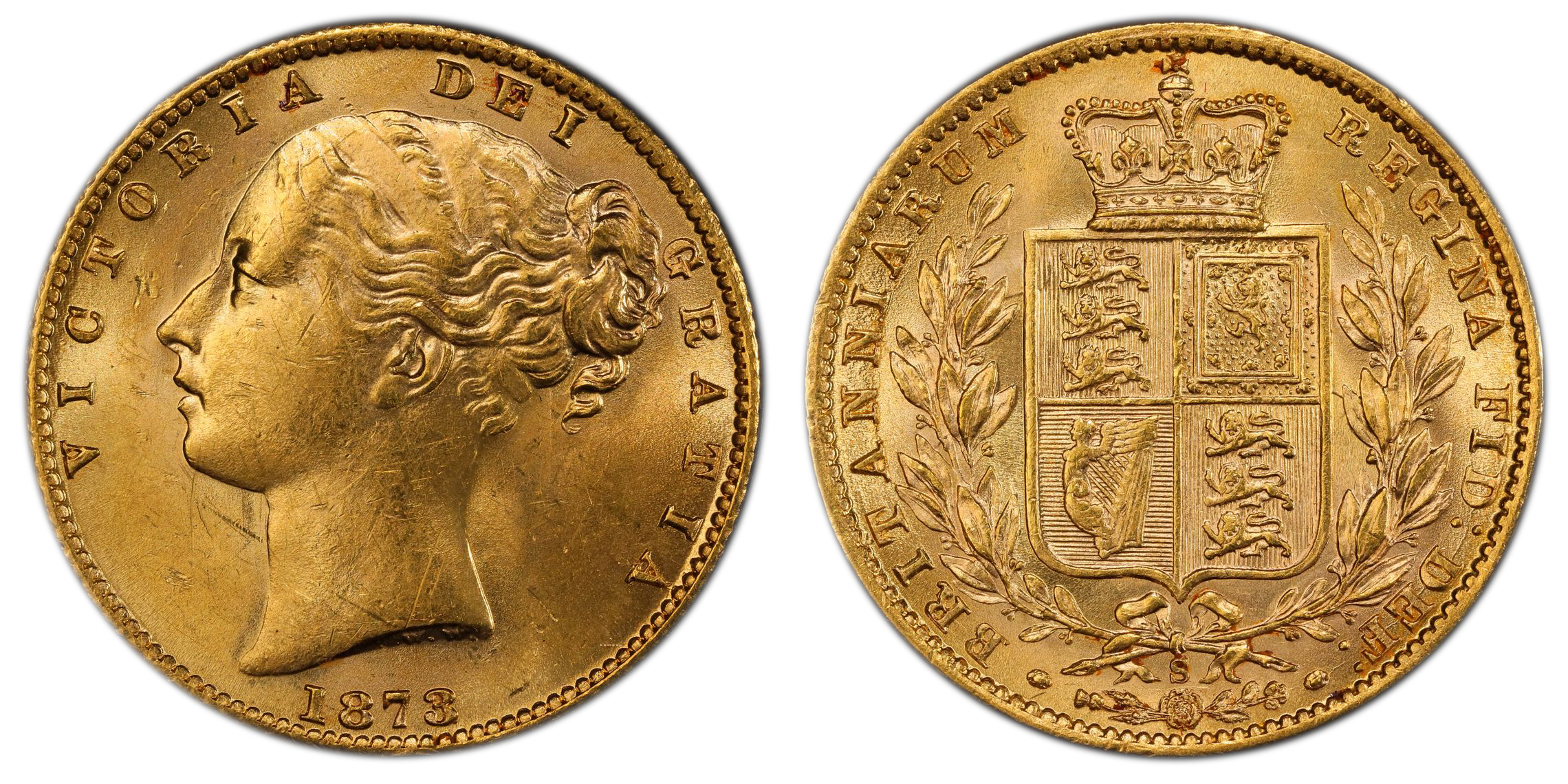 Victoria, Sovereign, 1873-S, PCGS MS62
