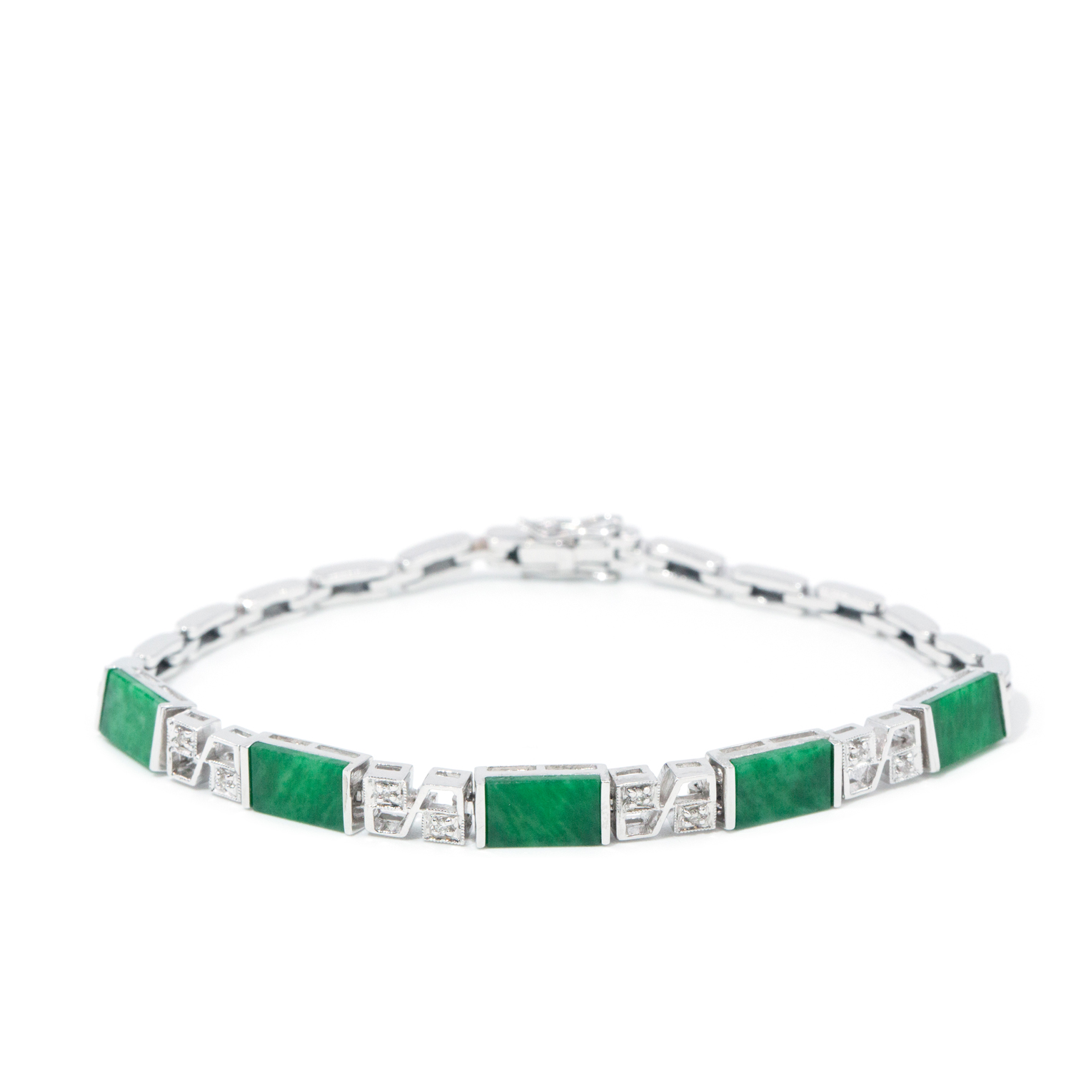 Jade & Diamond Bracelet