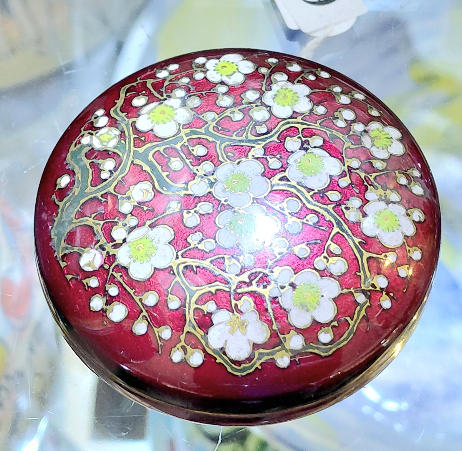 199 · JAPANESE CLOISONNÉ POWDER JAR