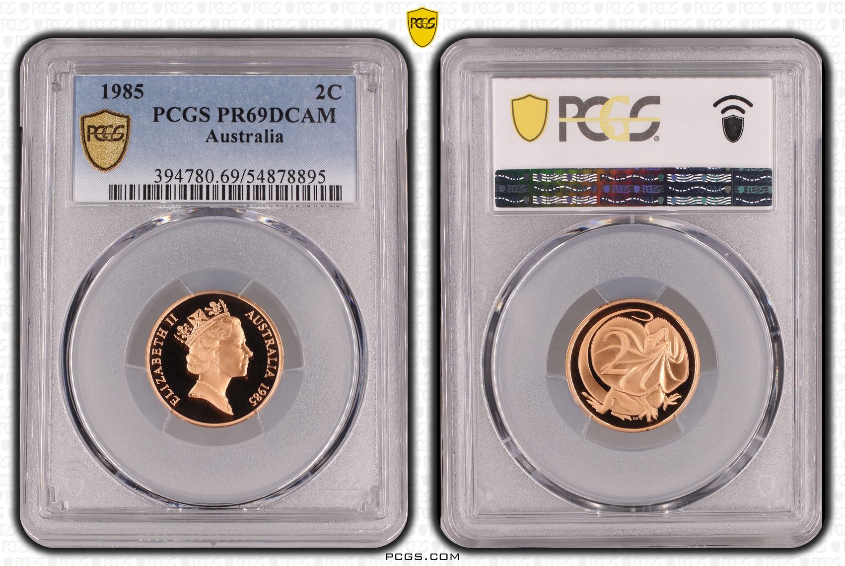 Two Cent, 1985, Pcgs Pr69dcam
