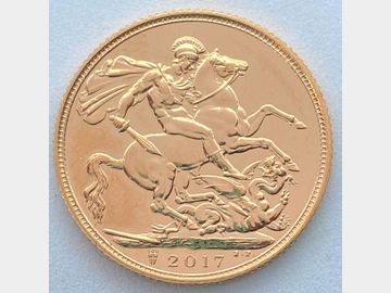 2017 ELIZABETH II PRIVY MARK GOLD SOVEREIGN