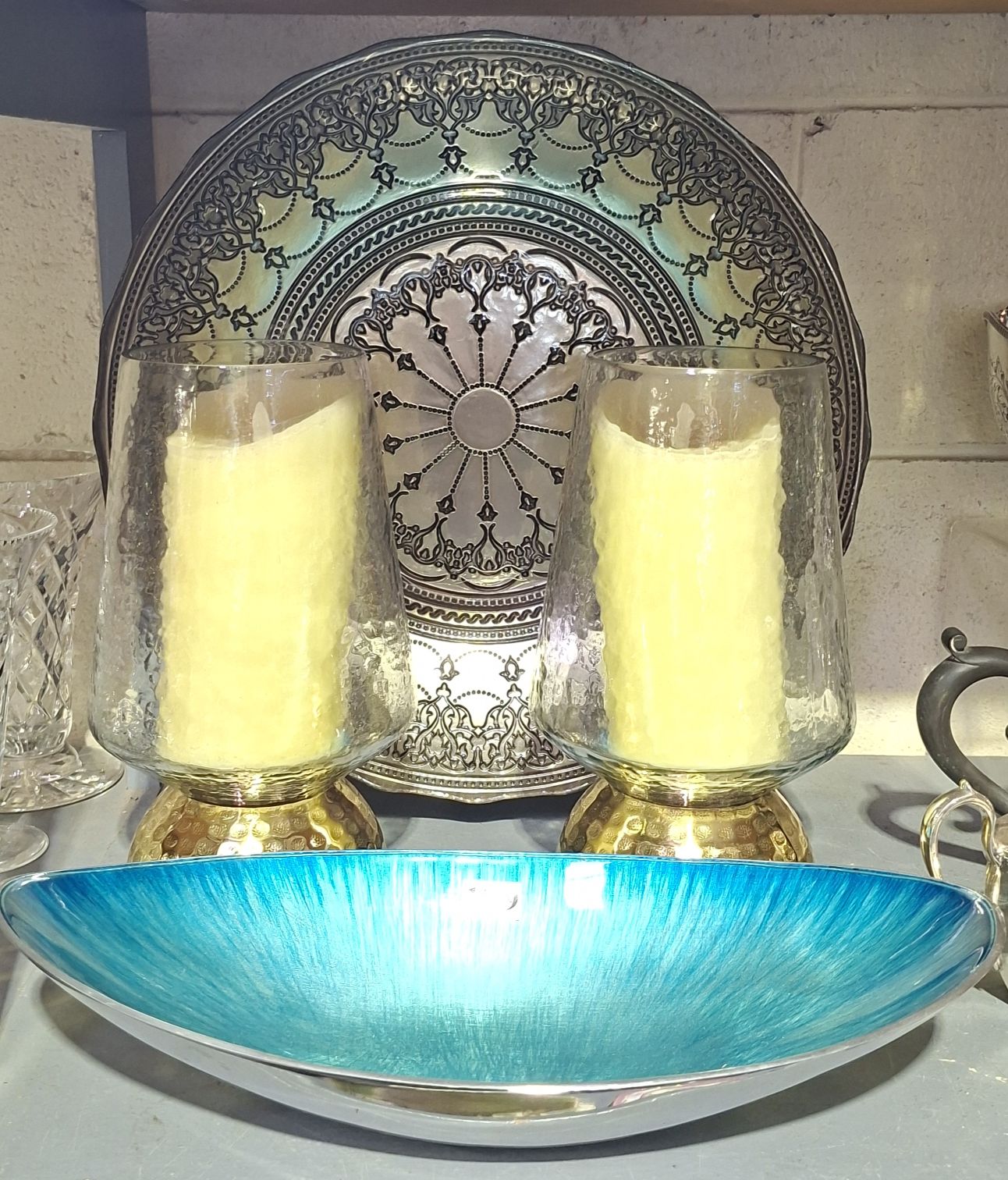 Platters And Faux Candles