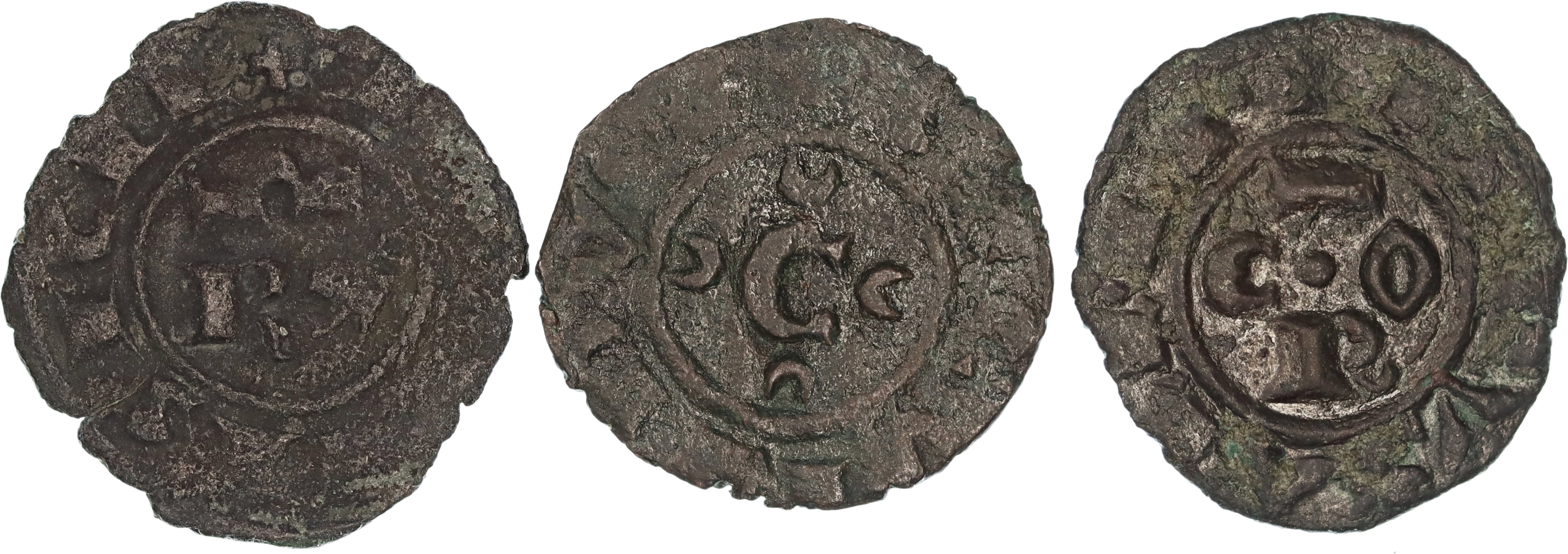 Kingdom of Sicily, Conrad I, Billon Denaro, 1250-1254 AD, F-gF