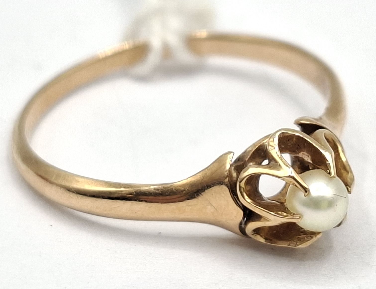 1065 · 14CT GOLD PEARL RING