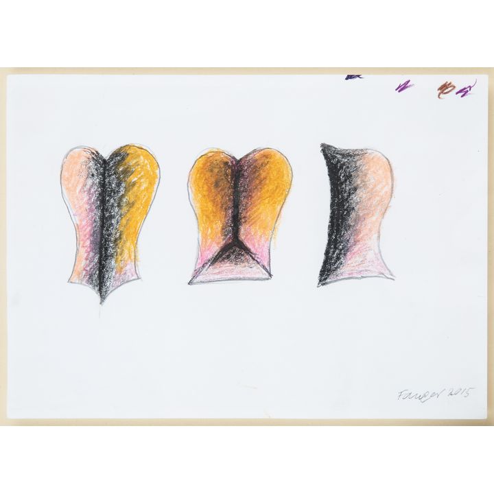 Wojciech Fangor | Szkic do rzeźby "Symetria 2", 2015