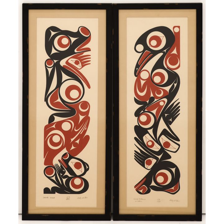 2pc Andy Wilbur Peterson ''Musk & Wisdom'' Serigraph
