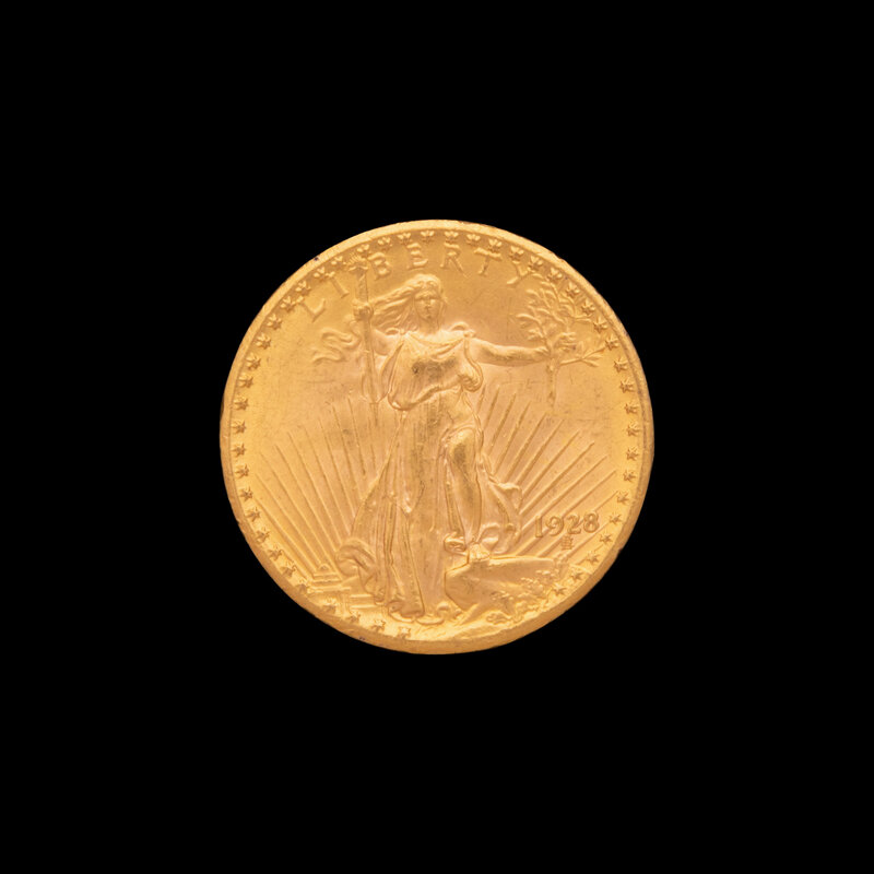 A 1928 Saint-Gaudens $20 Gold Coin