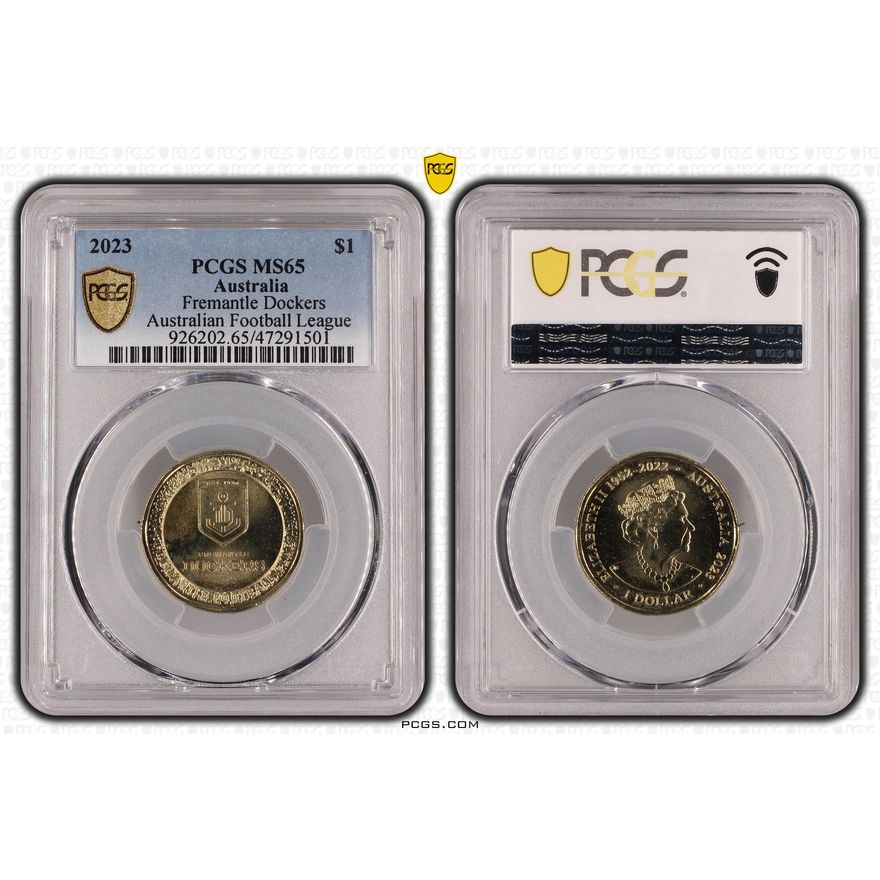 AFL- Fremantle Dockers, One Dollar, 2023, PCGS MS 65