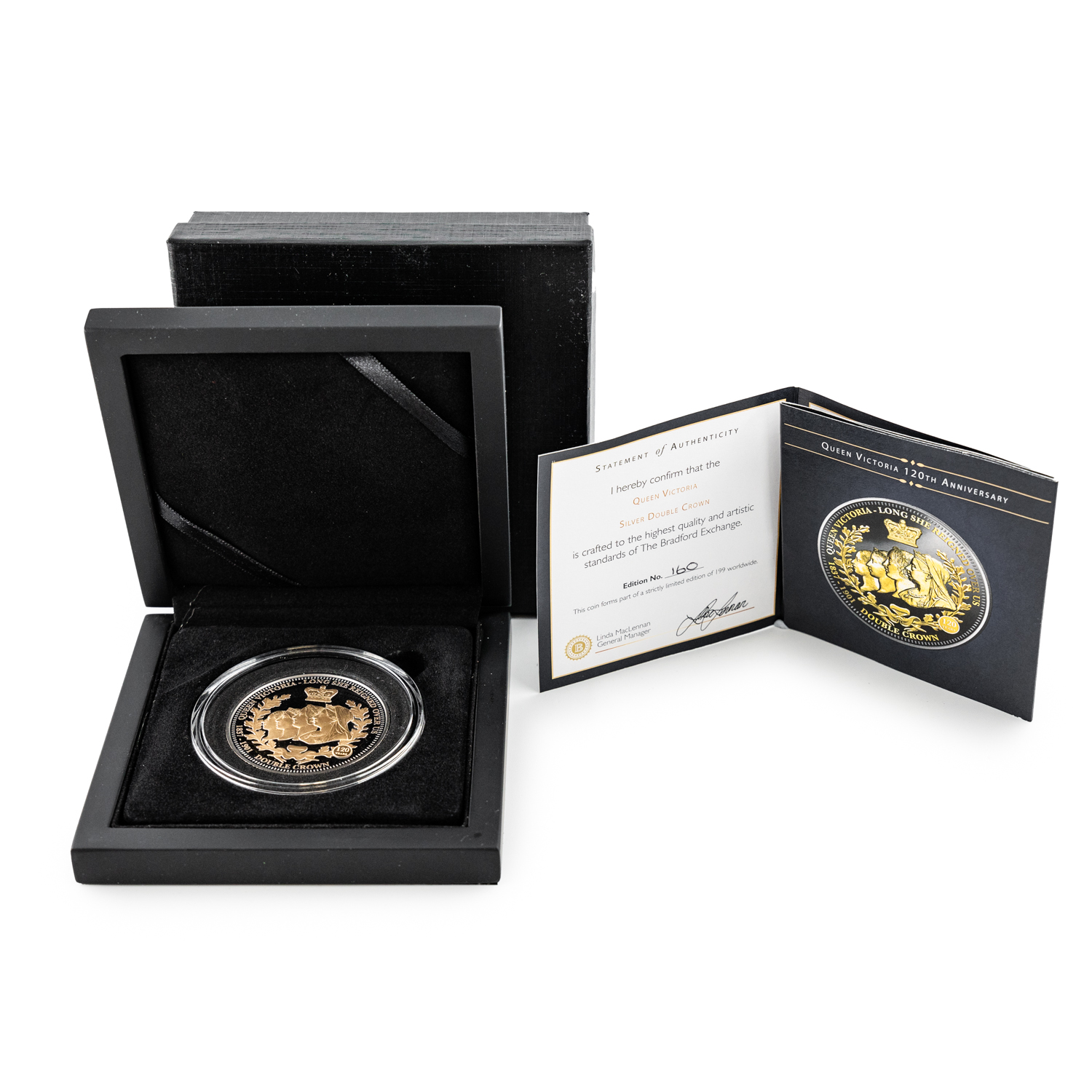 Tristan Da Cunha, Elizabeth II, Bradford Exchange Queen Victoria 120th, Double Crown, 2021, FDC