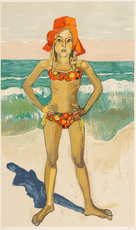 Alice Neel
(American, 1900-1984) 
Bather with Red Hat, 1982