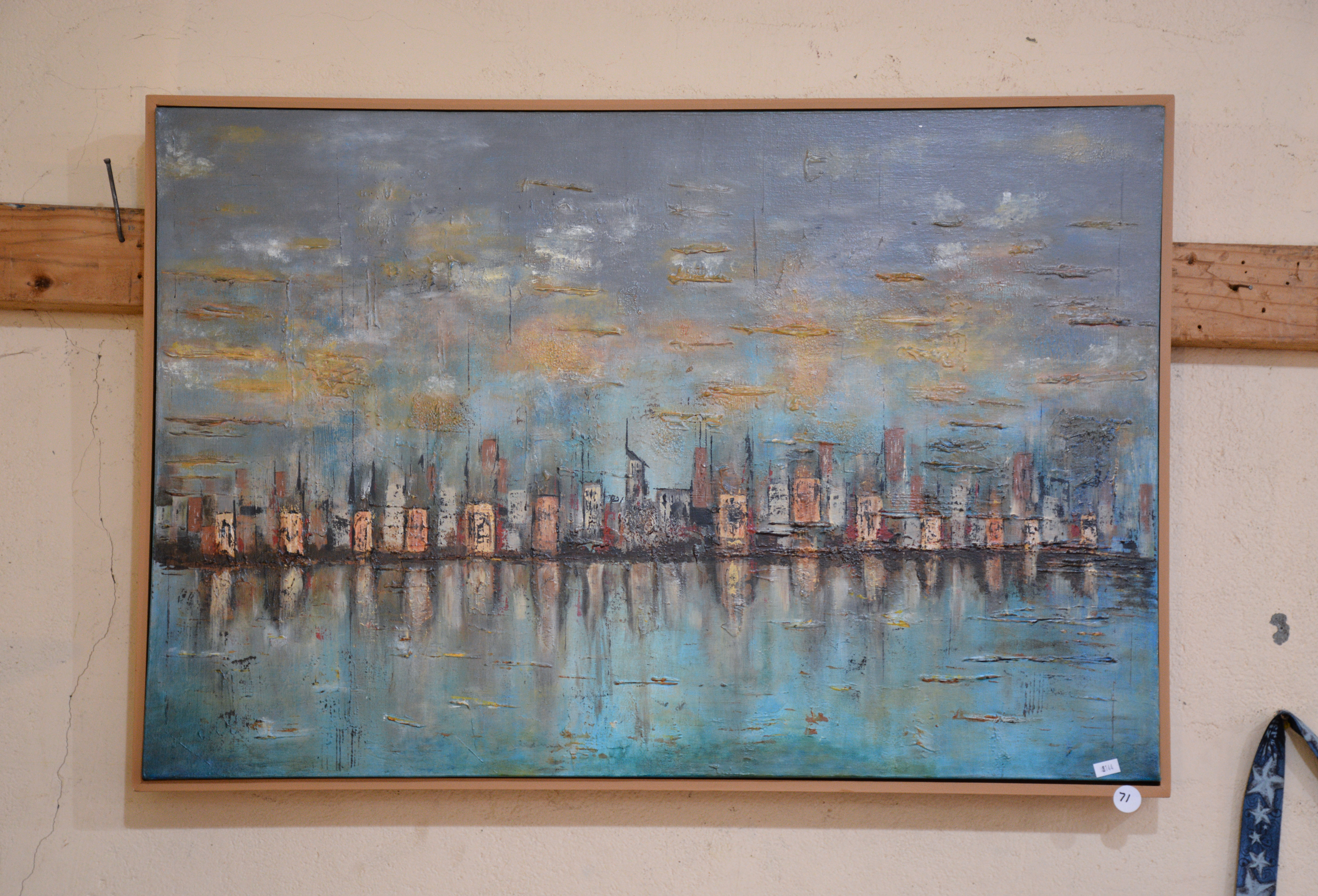 Wooden Framed Original Art — sold at auction in New Zealand for $30