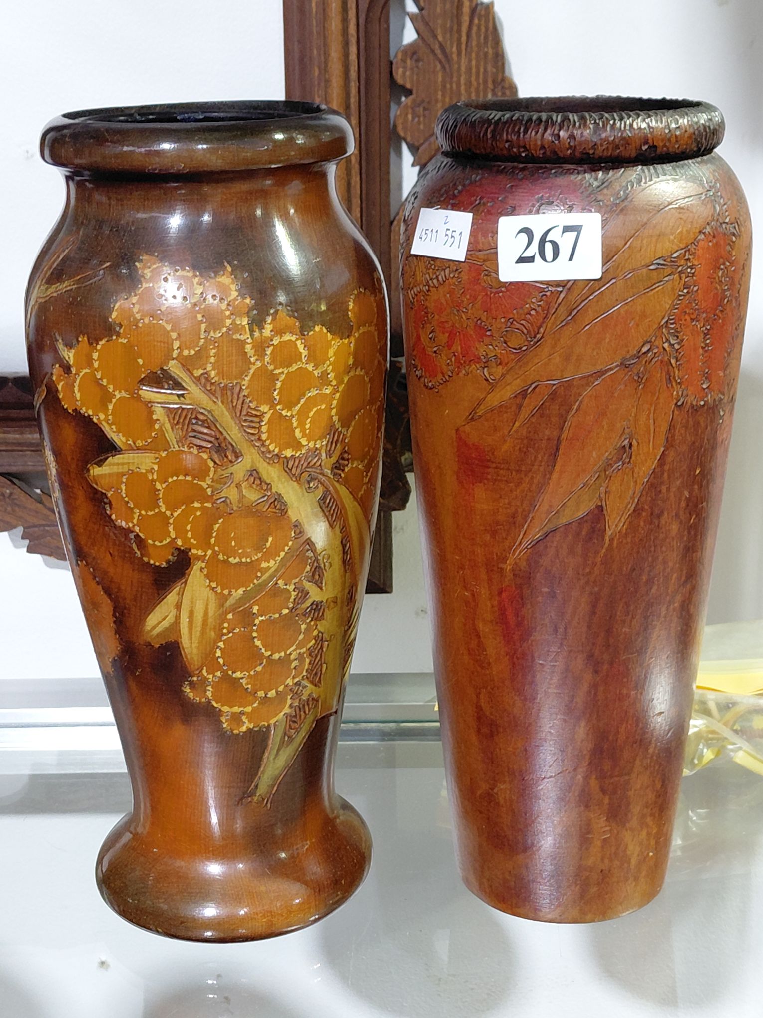 267 · POKERWORK VASES