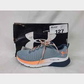 UA W HOVR TURBULENCE - 3025425-400 - HARBOR BLUE/ORANGE TROPIC - UK 6