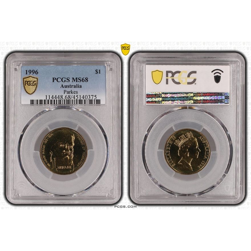 Elizabeth II, Parkes, One Dollar, 1996, PCGS - MS68