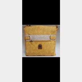 L&H LADIES YELLOW SLING BAG HANDBAG - 51626/3090
