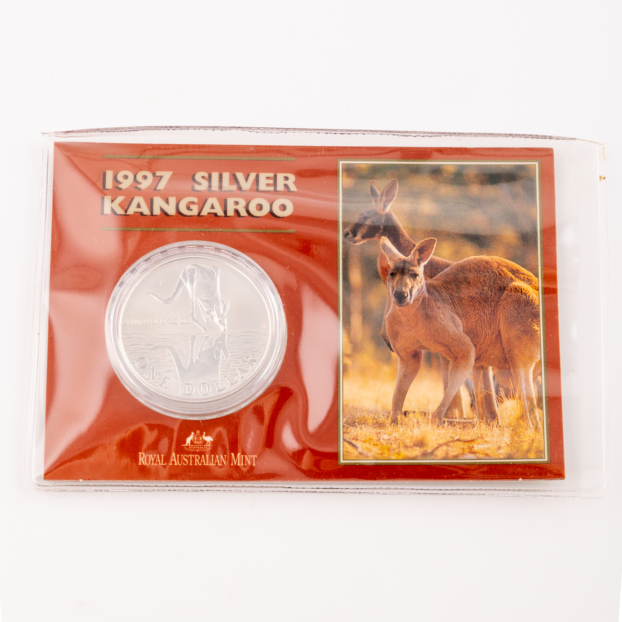 Elizabeth II, Silver Kangaroo, One Dollar, 1997, UNC
